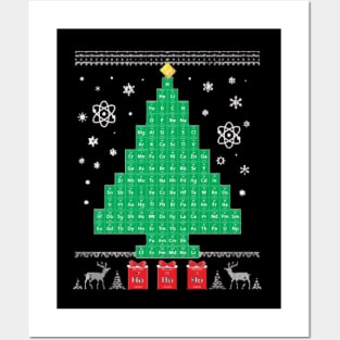 Chemistree Science Christmas Posters and Art